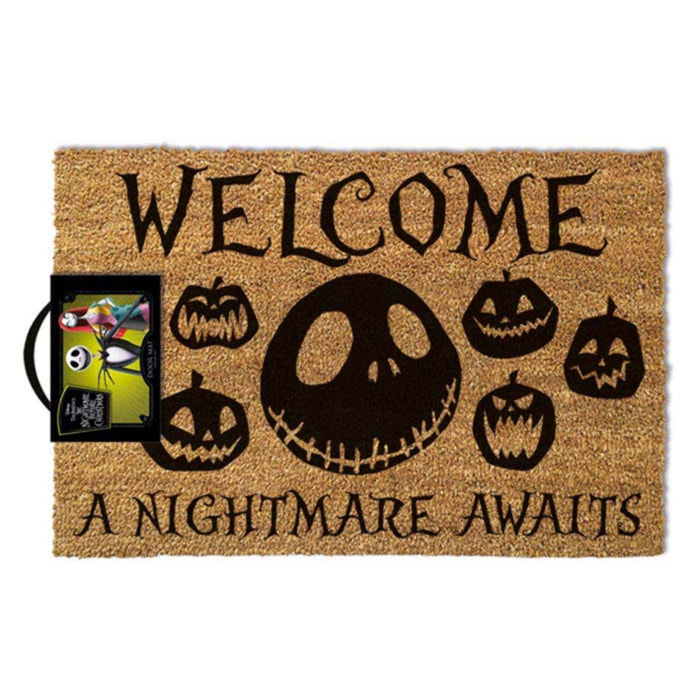 The Nightmare Before Christmas Zerbino Welcome A Nightmare Awaits 60 x 40 Cm