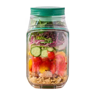 Fiambrera de 1000ml con diseño de botella. Con aperturas superior y lateral.