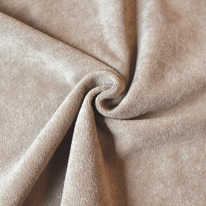 Rideau thermique et occultant double face aspect doudou - Lin