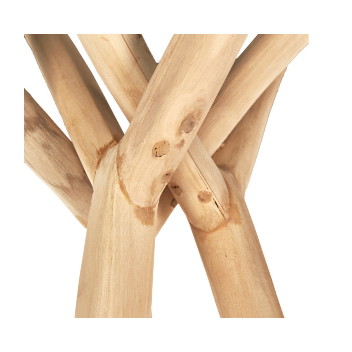 Porte-manteau H. 190 cm en bois de teck blanchi - SULLI