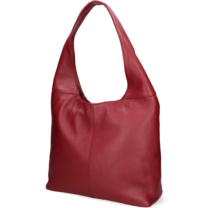 Borsa a sacca  da donna In Vera pelle Made in Italy 39x55x13 cm