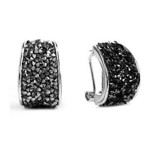 Pendientes Lux by Lux acabados en Rodio