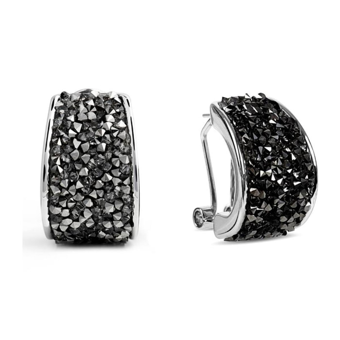 Pendientes Lux by Lux acabados en Rodio