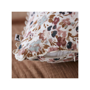 Lot de 2 Coussins 40 x 40 cm en Gaze de Coton avec Crochet - CAPUCINE