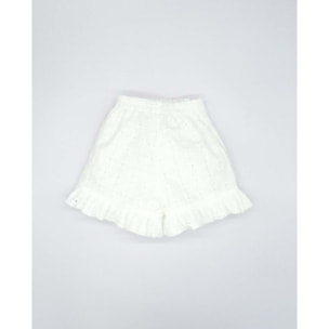 SHORT PAREO CON NUDO BORDADO BLANCO