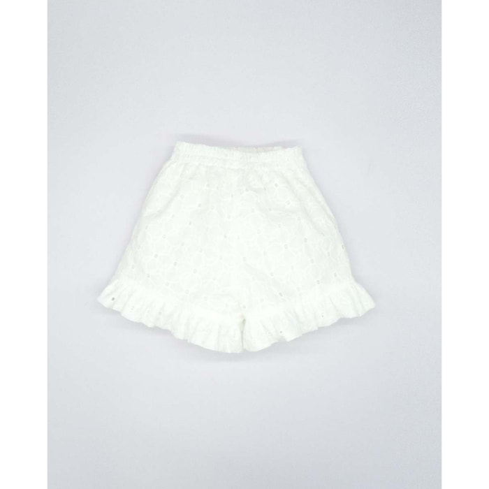 SHORT PAREO CON NUDO BORDADO BLANCO