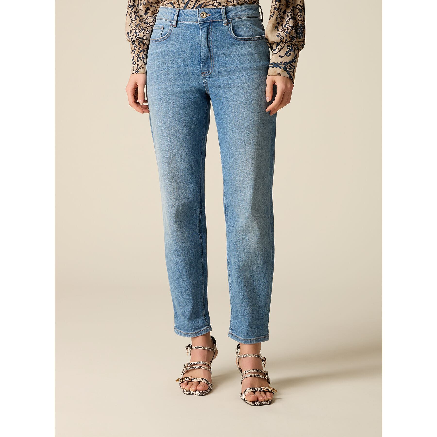 Oltre - Jeans boyfit - Light - blue