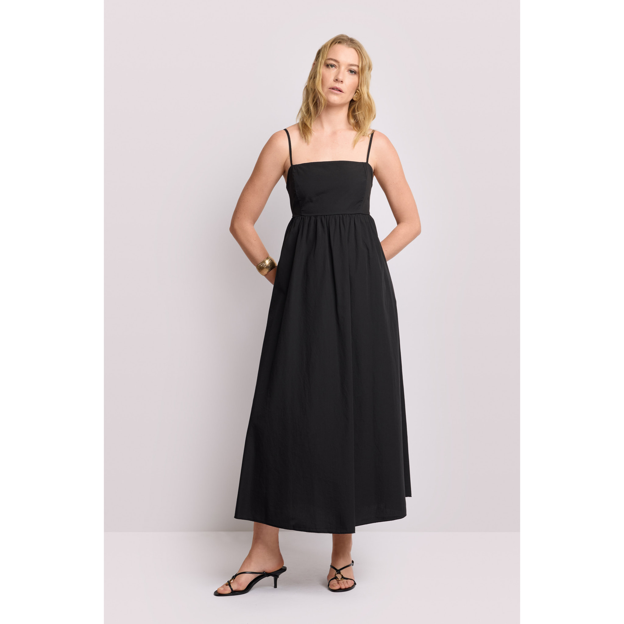 Kocca - Abito con fiocco sul retro Donna, Tinta unita, Scollo ampio