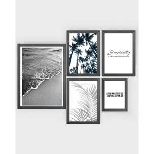 Pack de 5 posters Beach Hauteur: 29.7 Longueur: 42 Largeur: 0.3