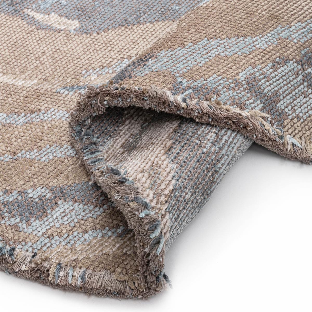 ATINO Tapis salon kilim, Forme originale, Tissé à la main