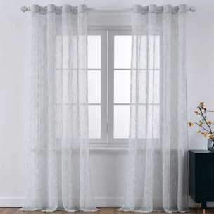 Cortina Raya David gris perla
