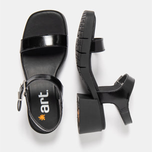 Sandalias con tacón 2060 NAPPA SHINNY BLACK / VARSOVIA color Black