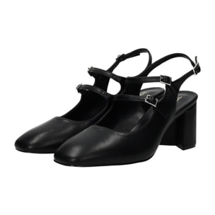 Décolleté sling back Donna Tata Italia Nero