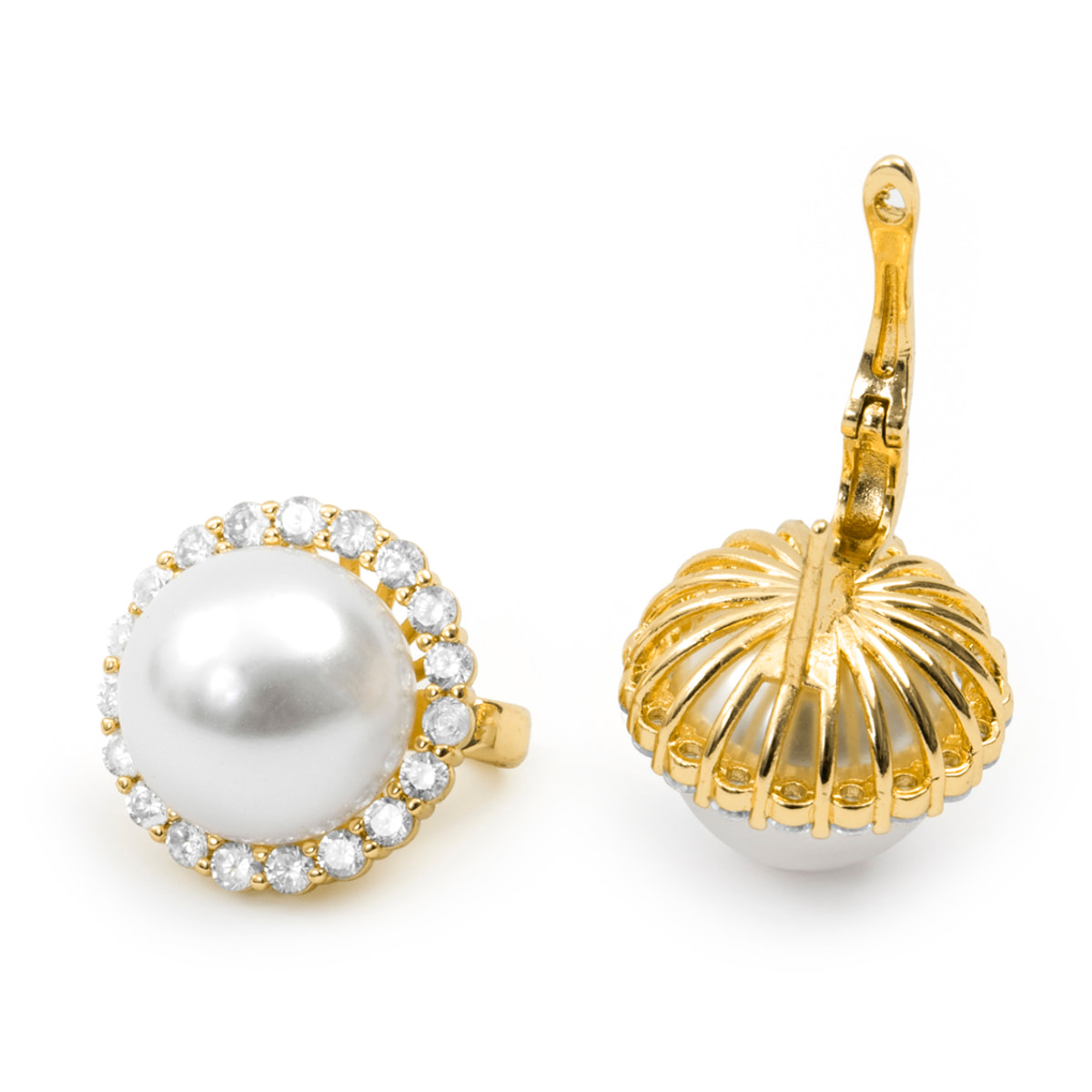 Pendientes Nyma acabado oro amarillo 18k
