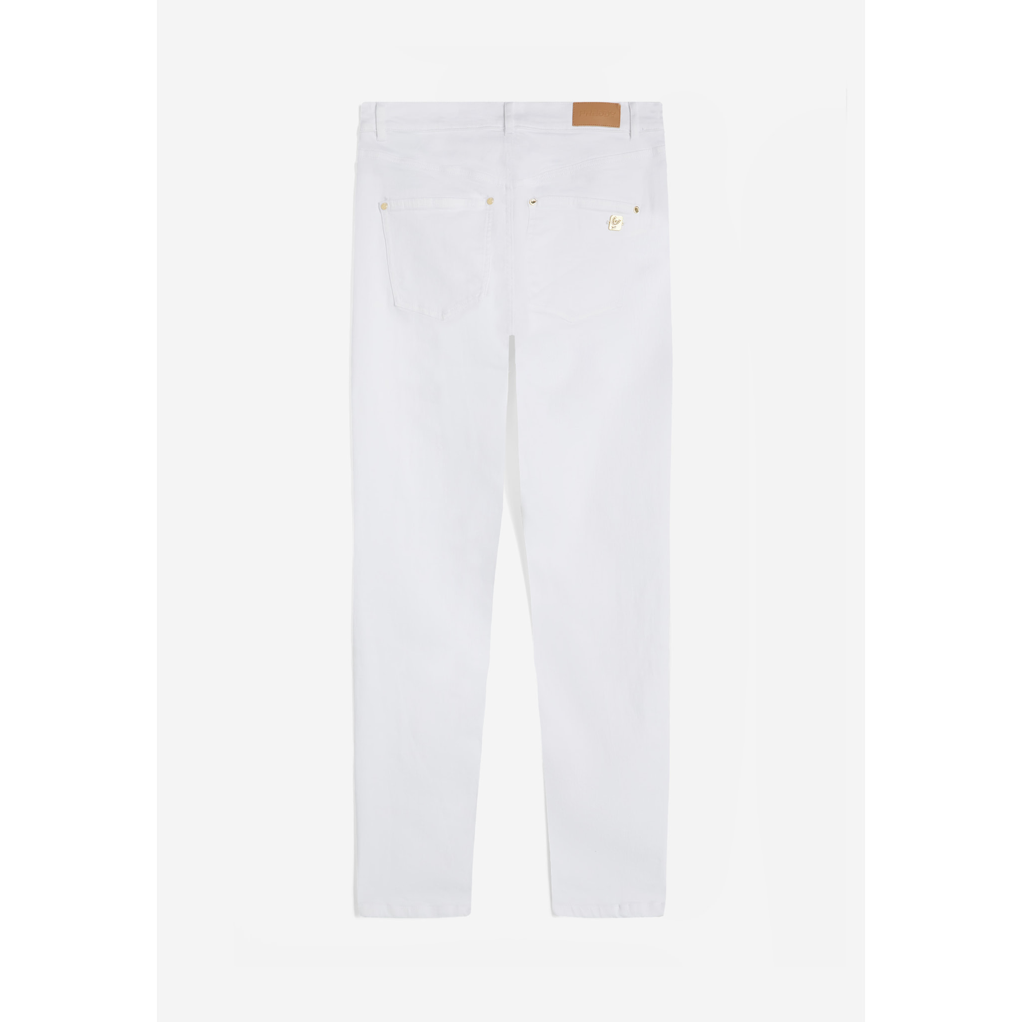 Pantaloni donna in navetta con vita regular e fit skinny