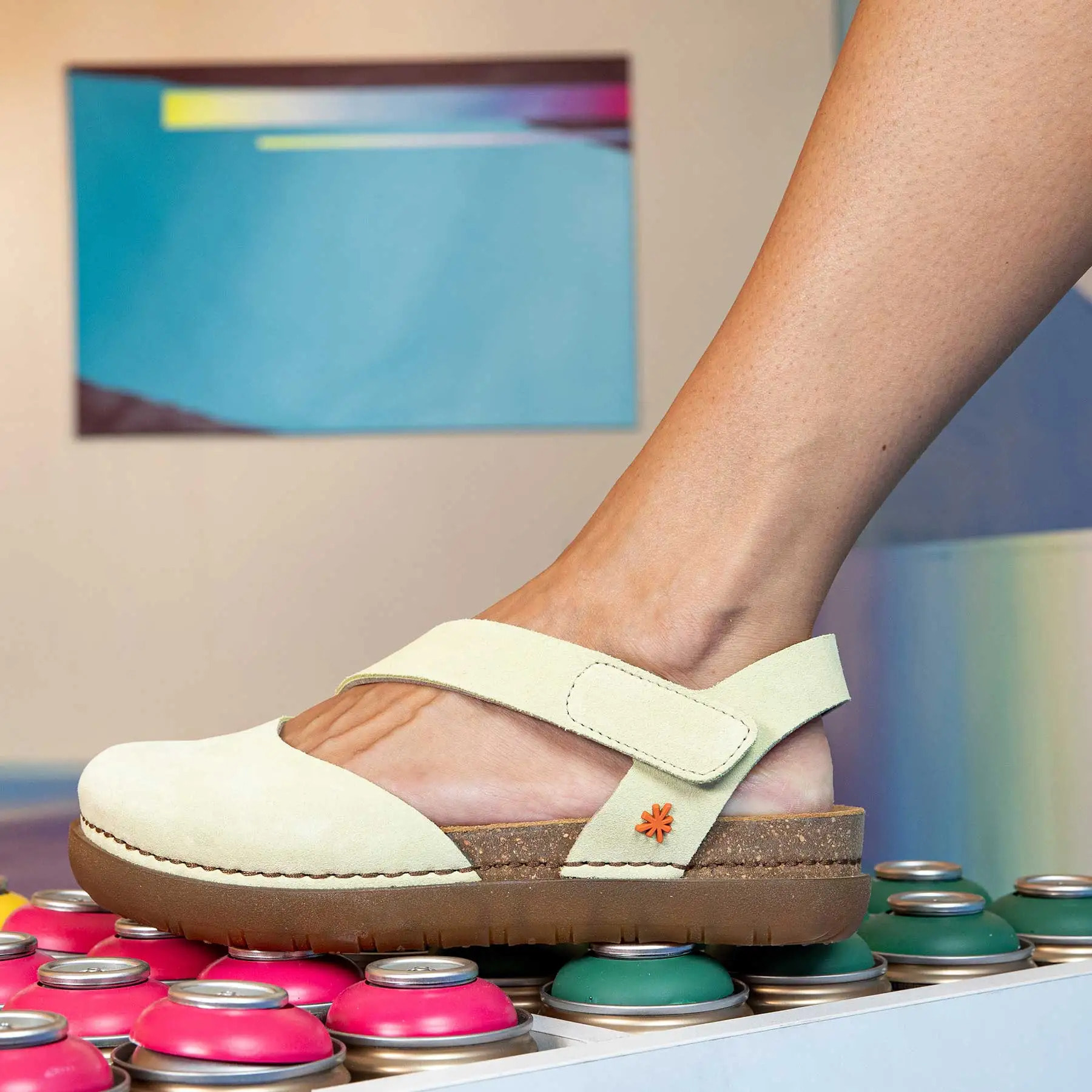 Sandalias 1712S SILK SUEDE TOFFEE/ RHODES color Toffee