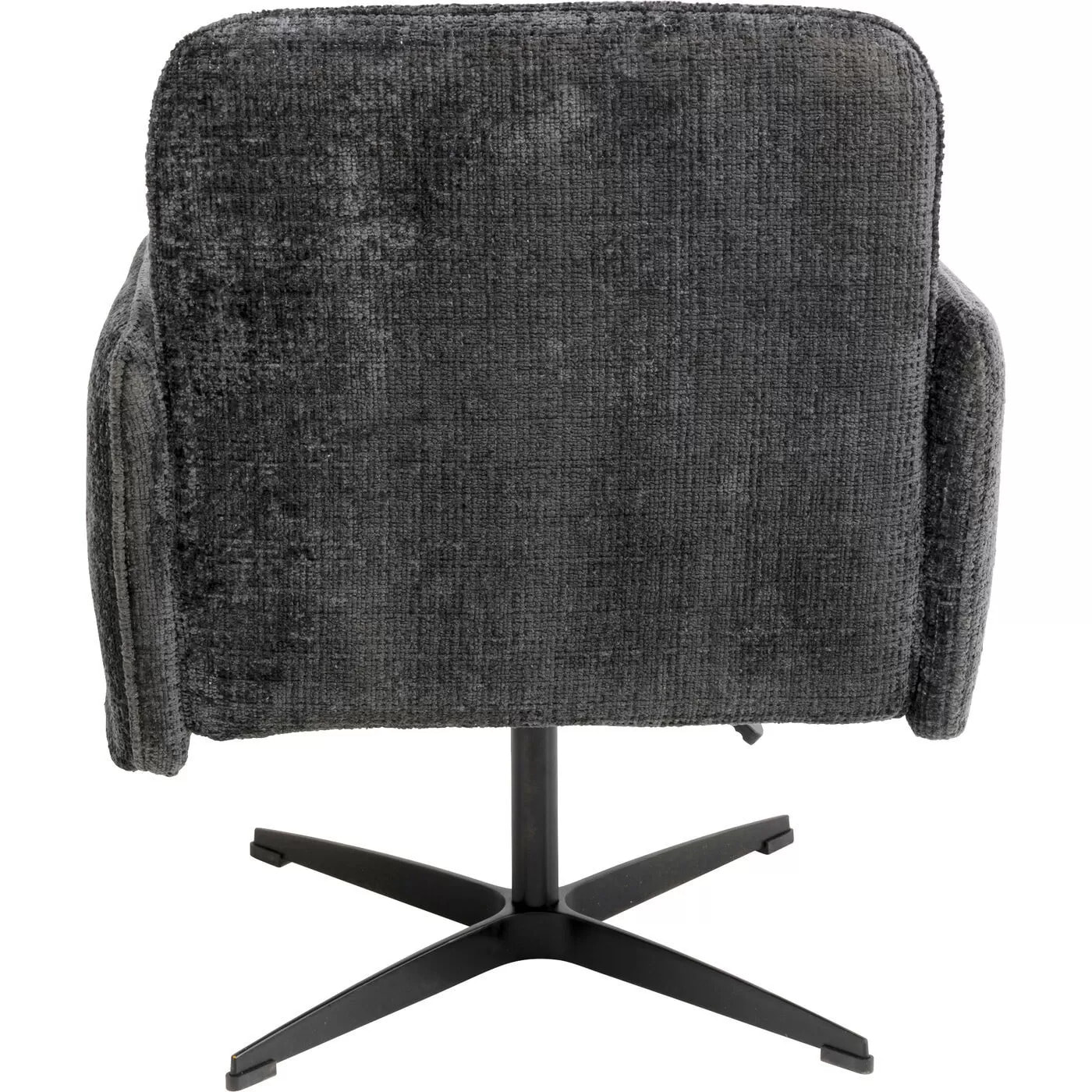 Chaise avec accoudoirs pivotante Tabea grise Kare Design