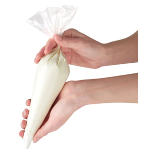 Lot de 20 poches à douilles 6 douilles inox et 3 douilles plastique 32 cm Zenker Smart Pastry