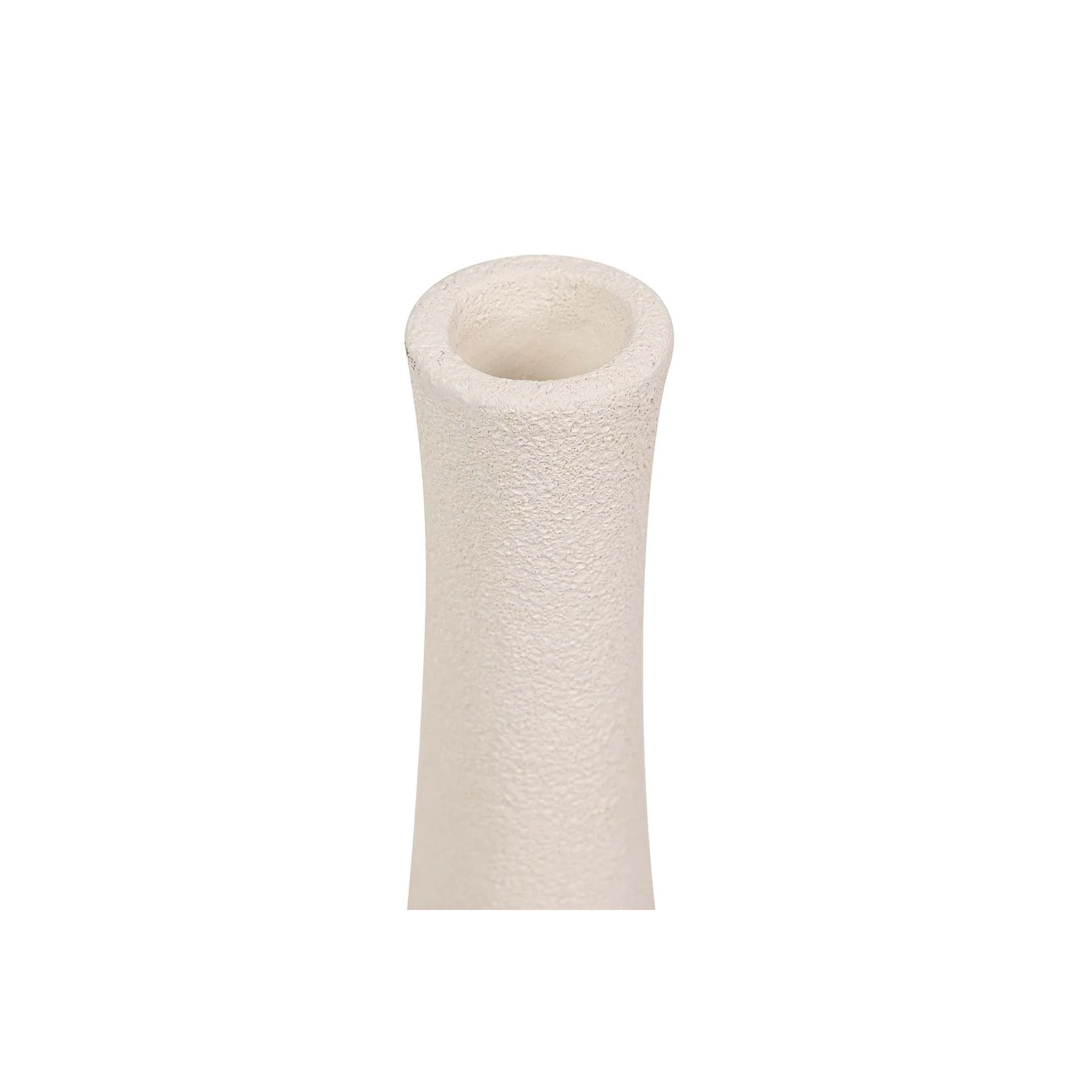 Florero Ceramica Beige 17x17x50 Cm