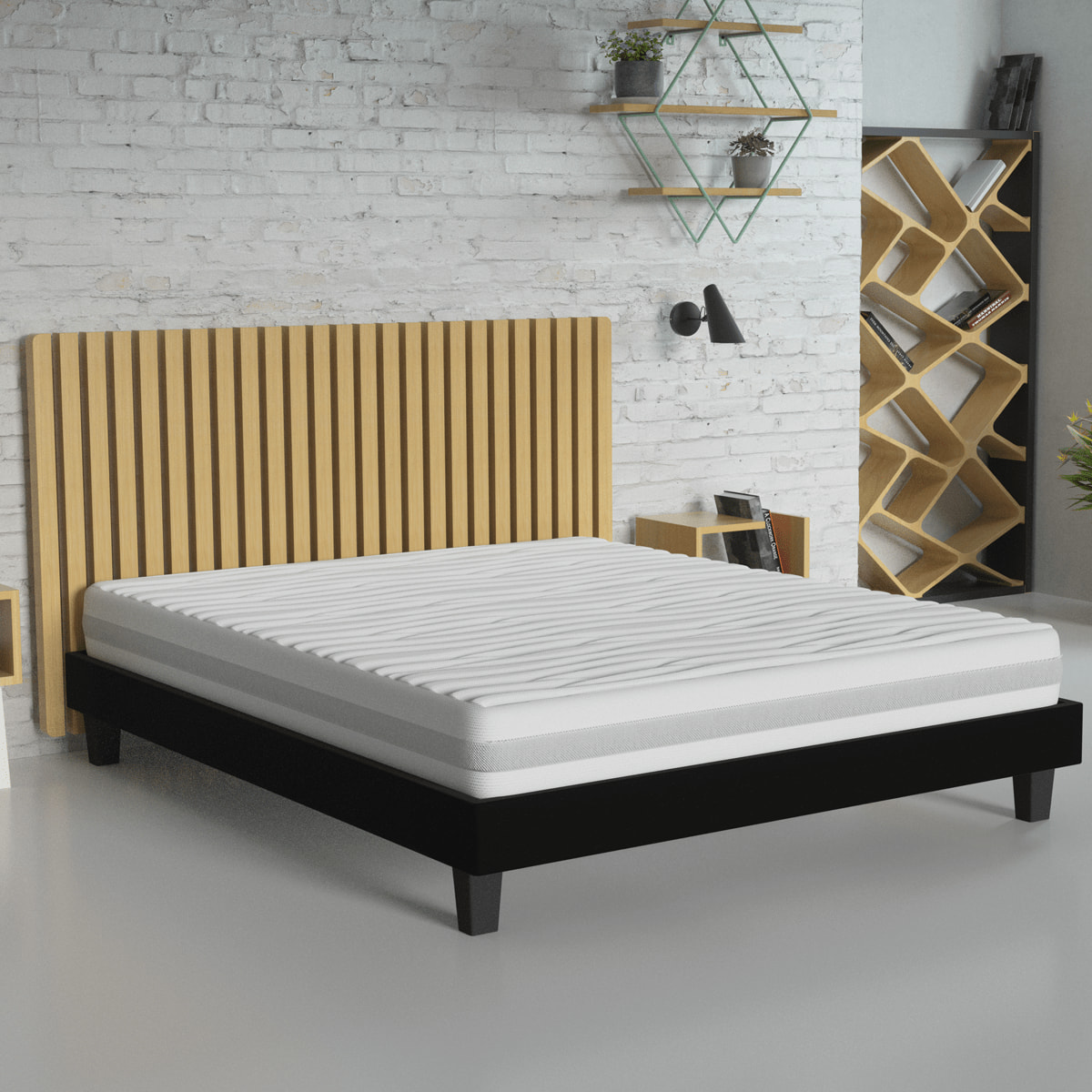 Matelas mousse - coutil déhoussable - 16 cm - CLEAN CONFORT