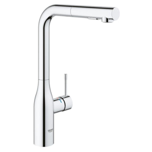 Mitigeur évier Essence avec douchette extractible, Taille L, chromé