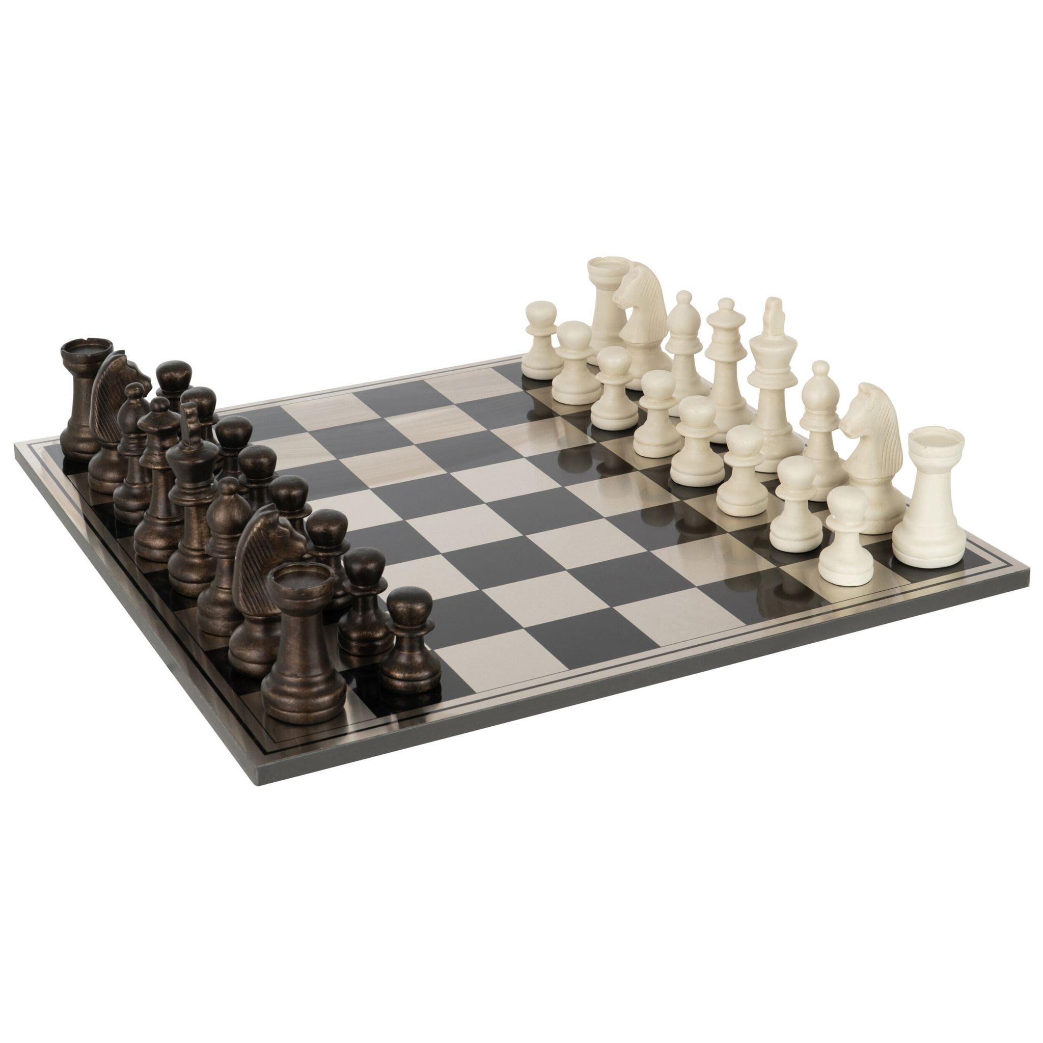 J-Line jeu d'echecs - polyésine - mix
