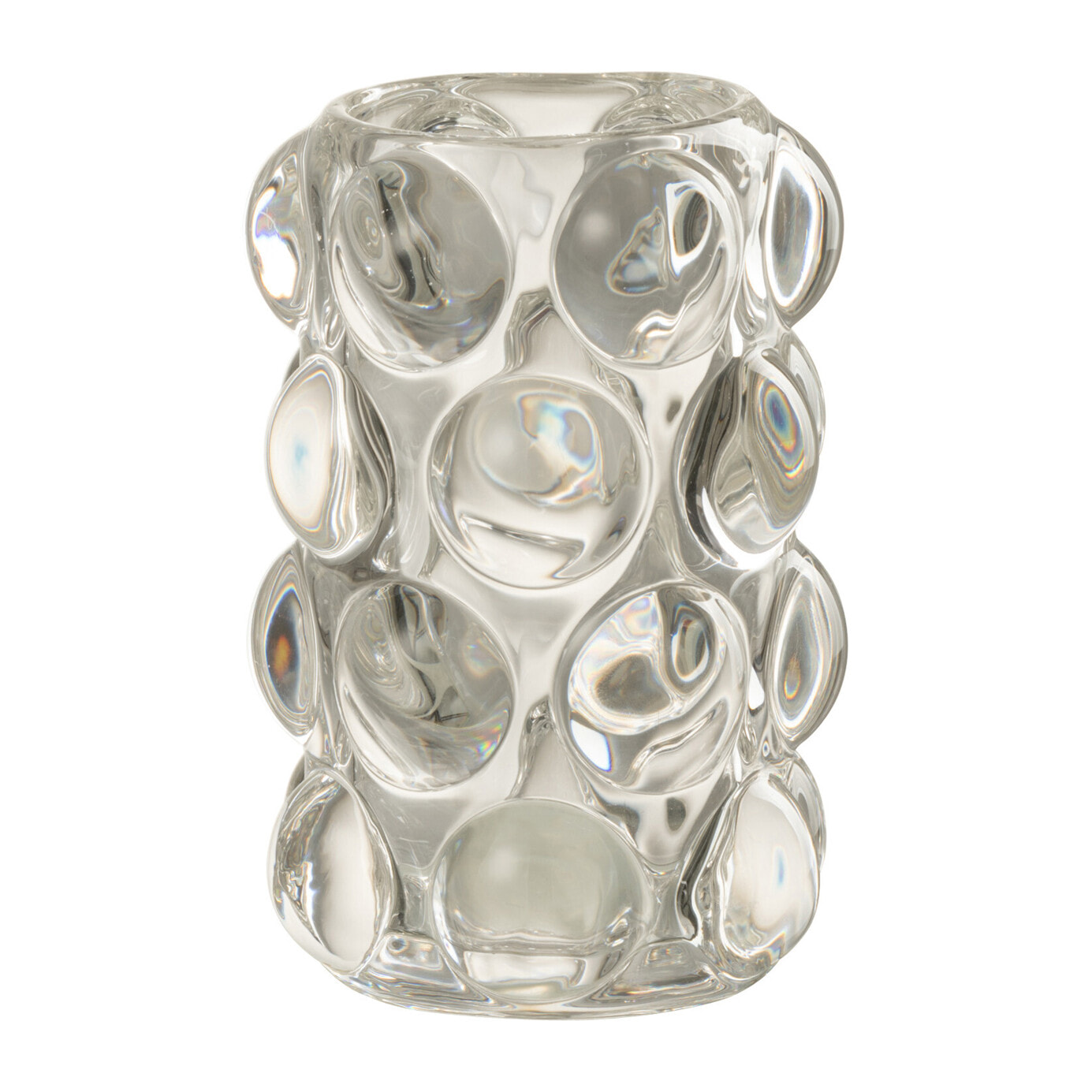 J-Line bougeoir Bollie - verre - transparent