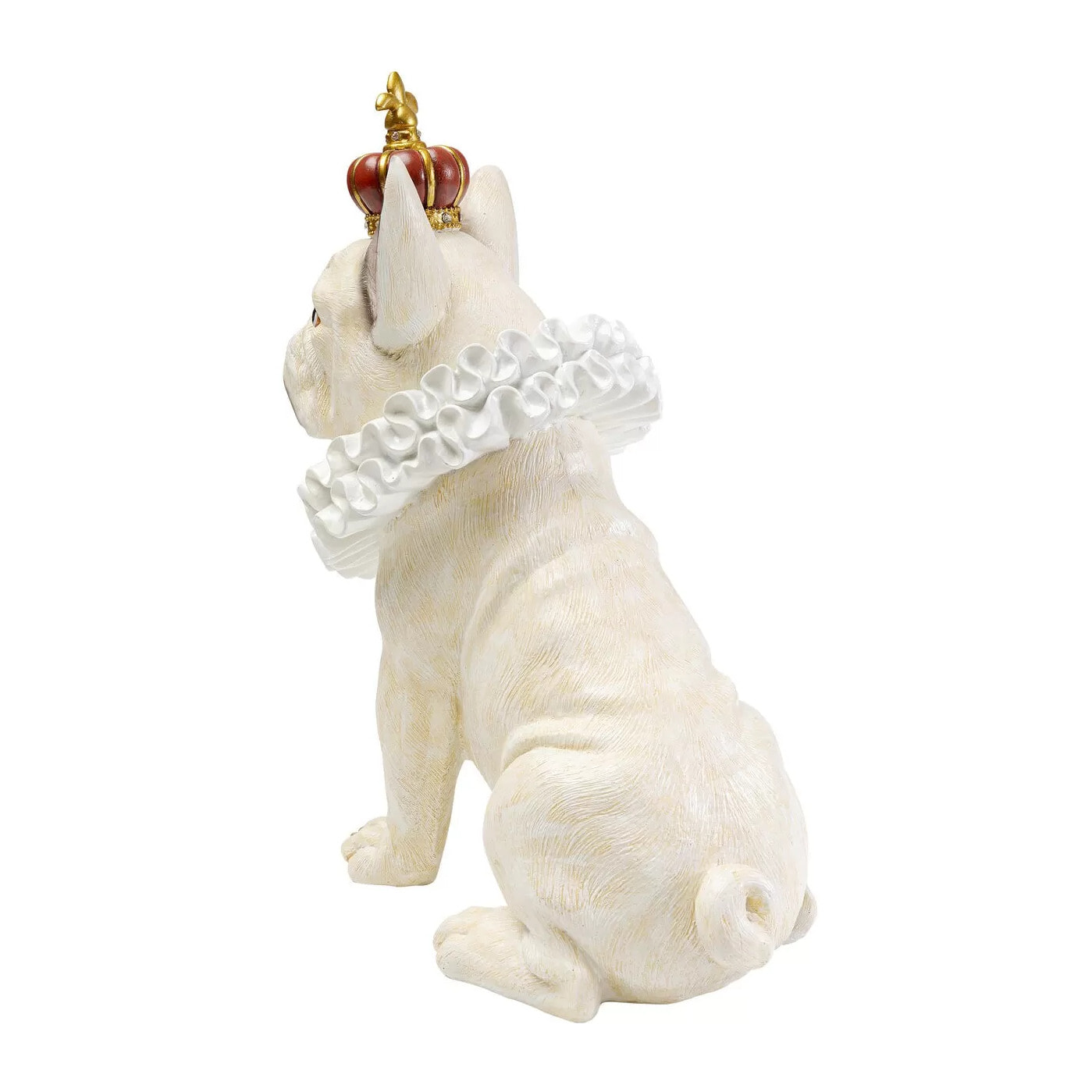 Déco bouledogue blanc roi Kare Design