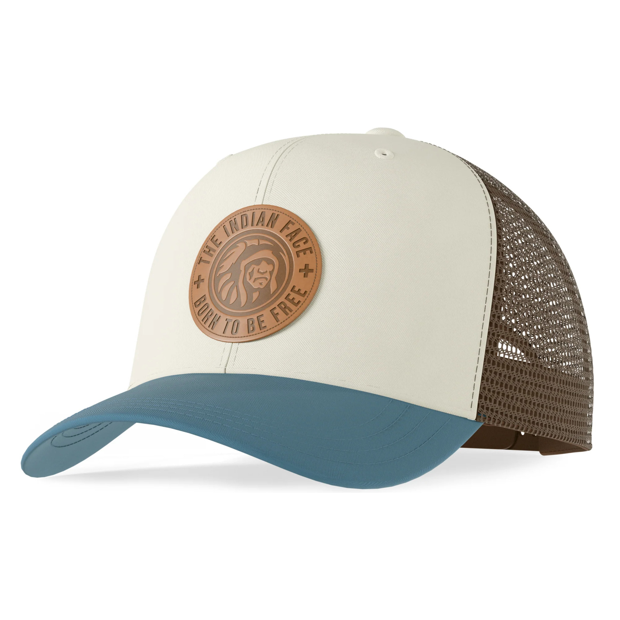 Gorras The Indian Face Born to be Free Beige / Blue