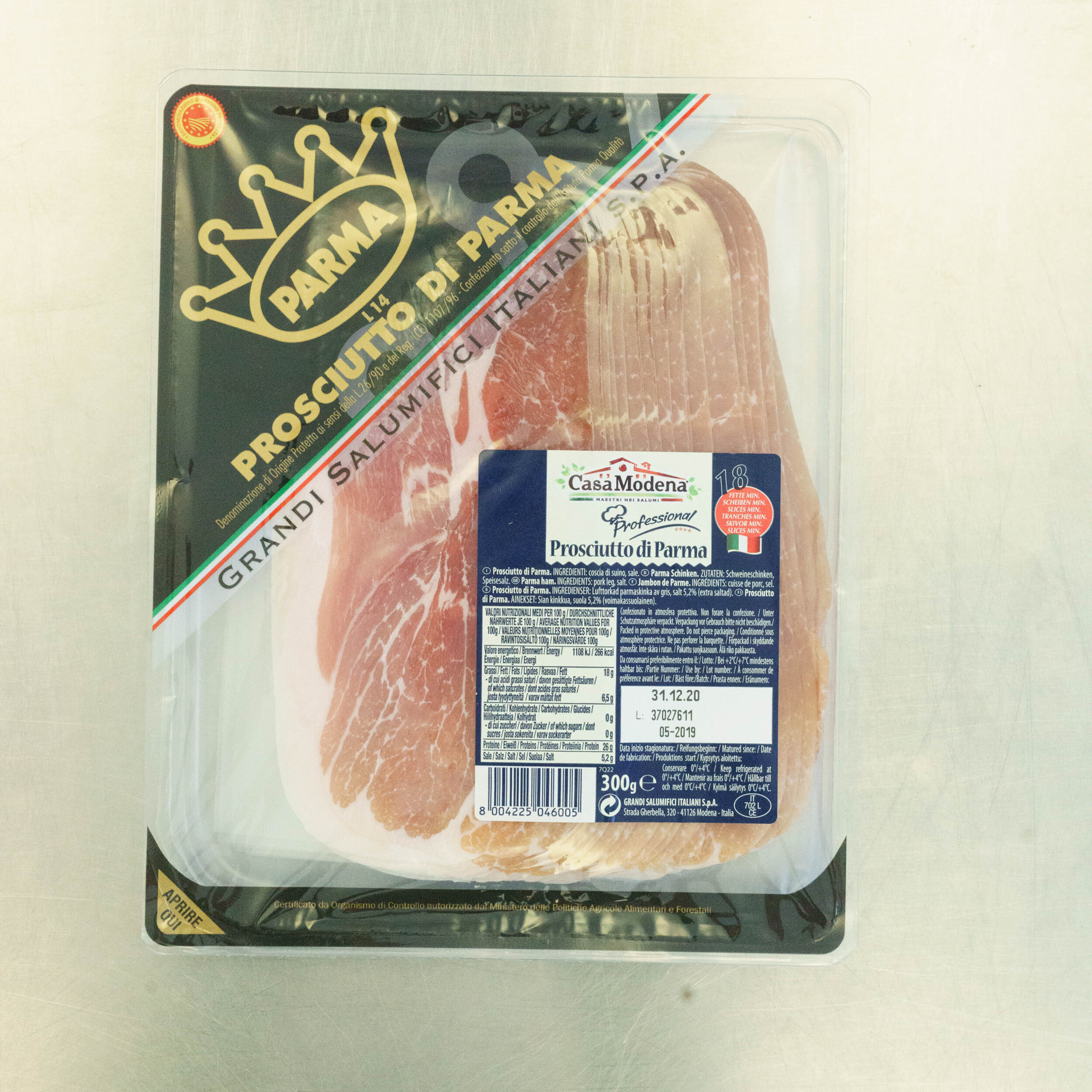 Jambon de Parme 35 tranches - 300g - Italie