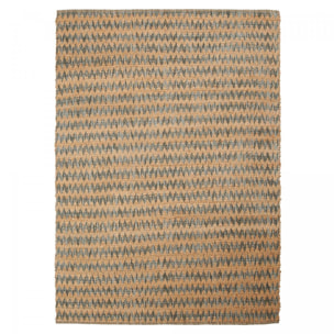 Tapis kilim fait main en chanvre motif géométrique