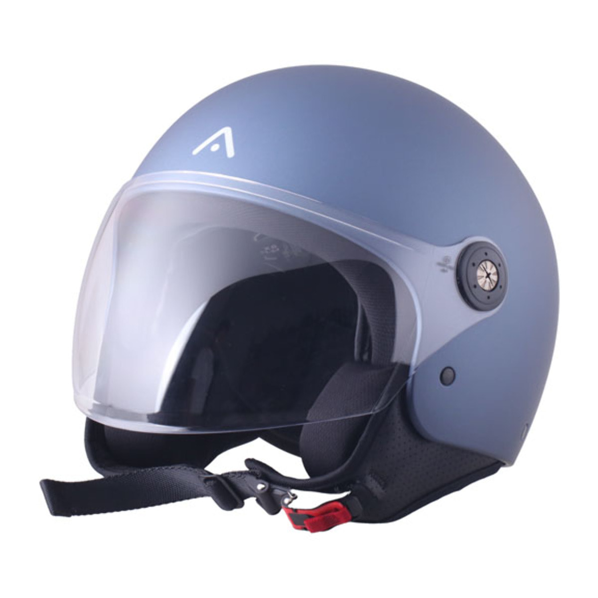 CASCO ADN JET SPRITZ TITANIO BLU METAL