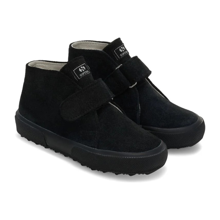 Superga - Botines Niño Negro - 2173 Kids Strap Suede