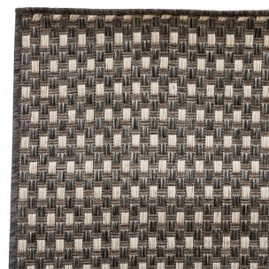 Tapis extérieur et intérieur - gris - 170x120 cm