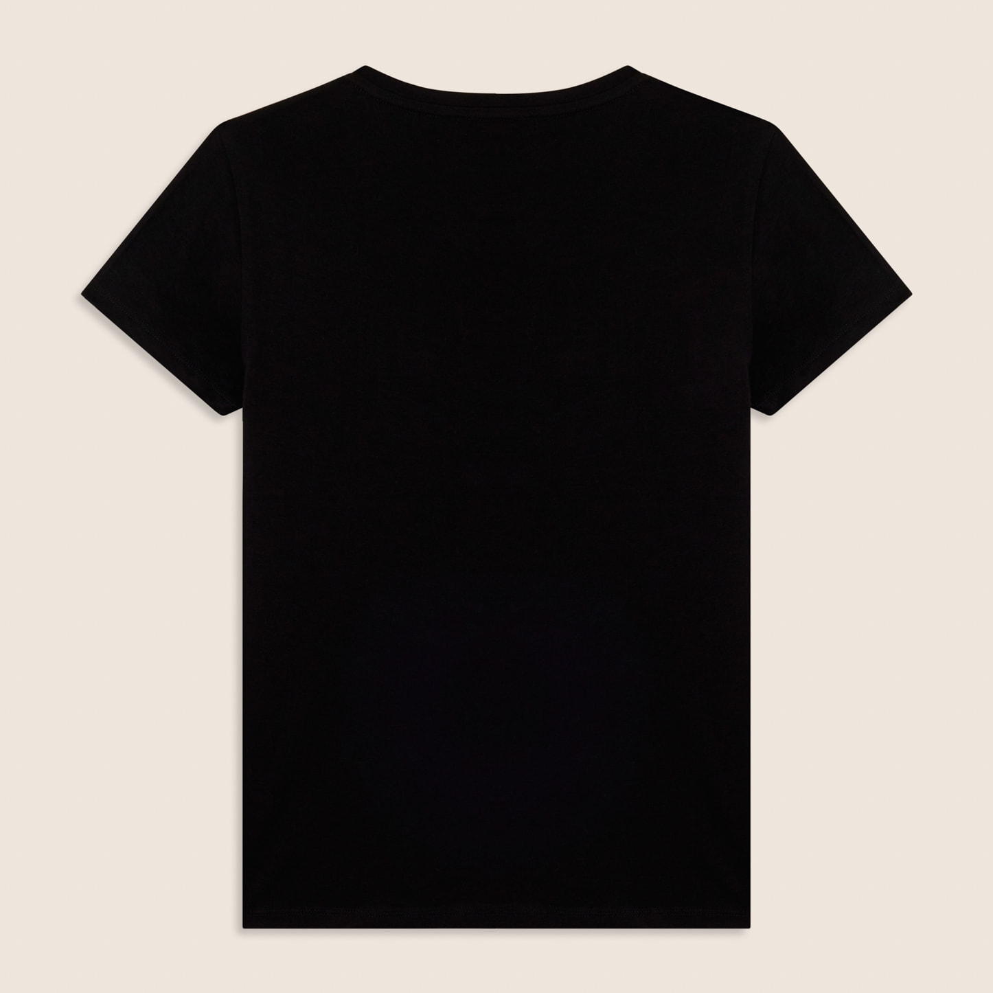 T-shirt con strass e inserto in mesh