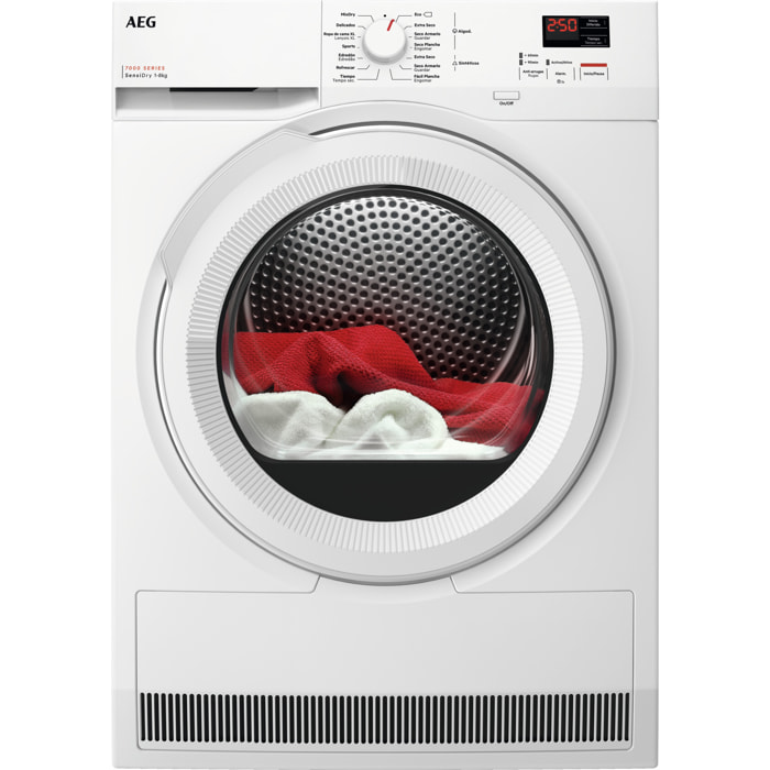 AEG Secadora con Bomba de Calor Serie 7000 SensiDry® de 8 kg TR708L2OZ
