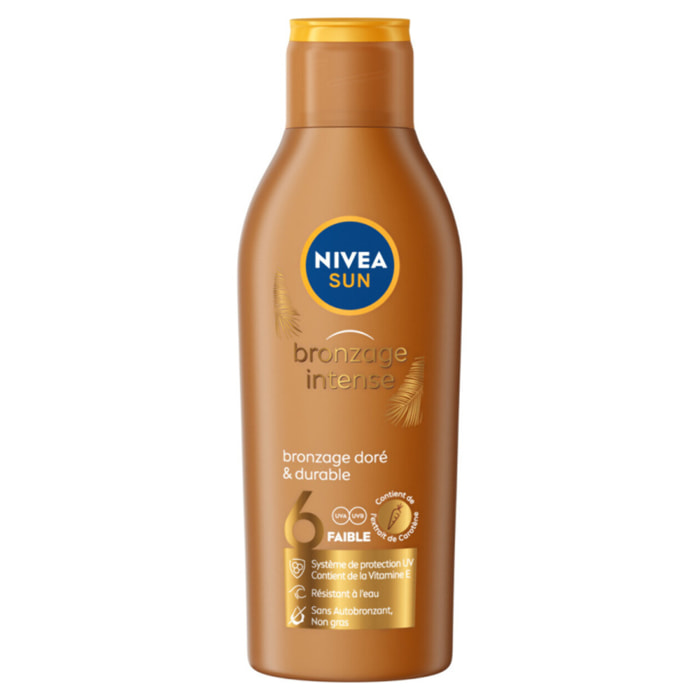 Pack de 2 - Protection solaire Lait NIVEA SUN FPS 6 Bronzage Intense 200ml