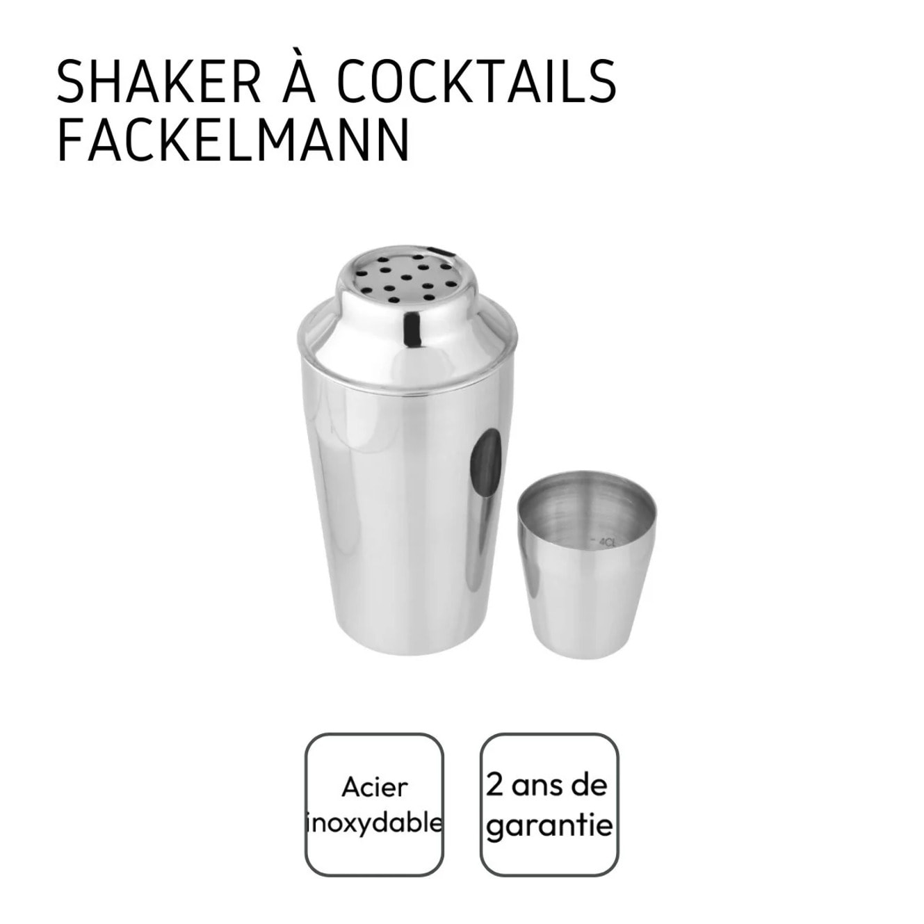 Shaker à cocktails en inox 400 ml Fackelmann Bar Concept