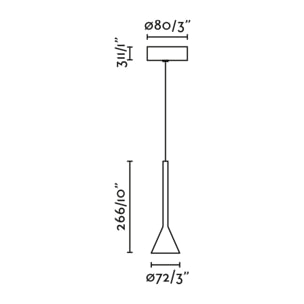 ANNA Lampe suspension blanche