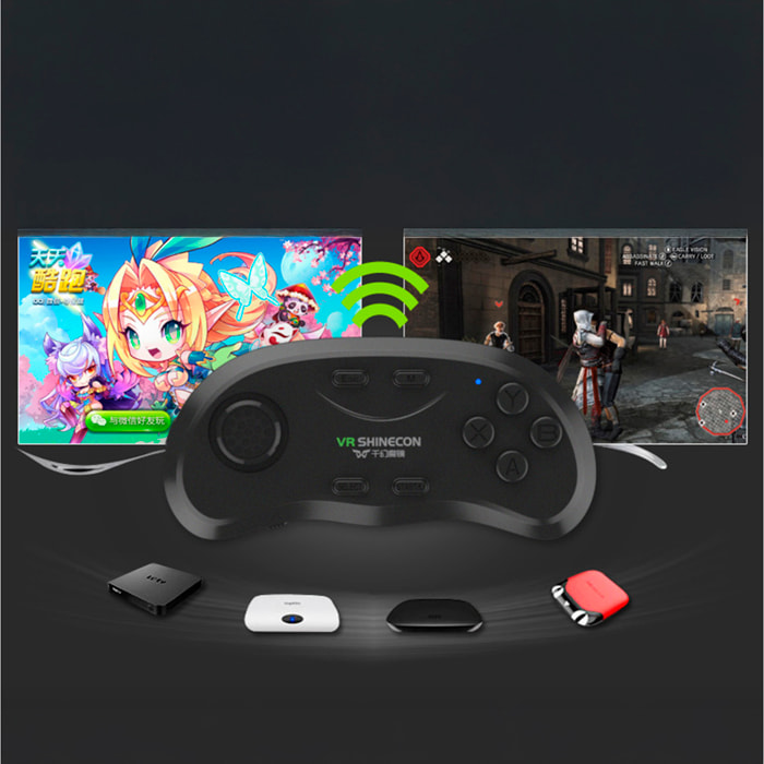 Mando a distancia Bluetooth B01. Teclas ergonómicas y antideslizantes. Compatible con Android, PC e IOS.