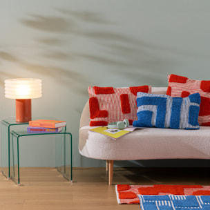 Lampe à poser "Asti" rose H36cm