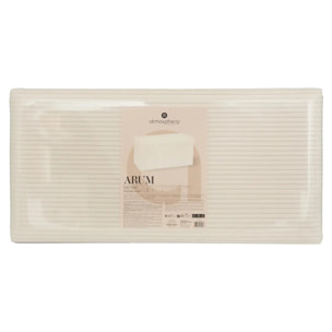 Pouf pliant Arum ivoire 76x38cm