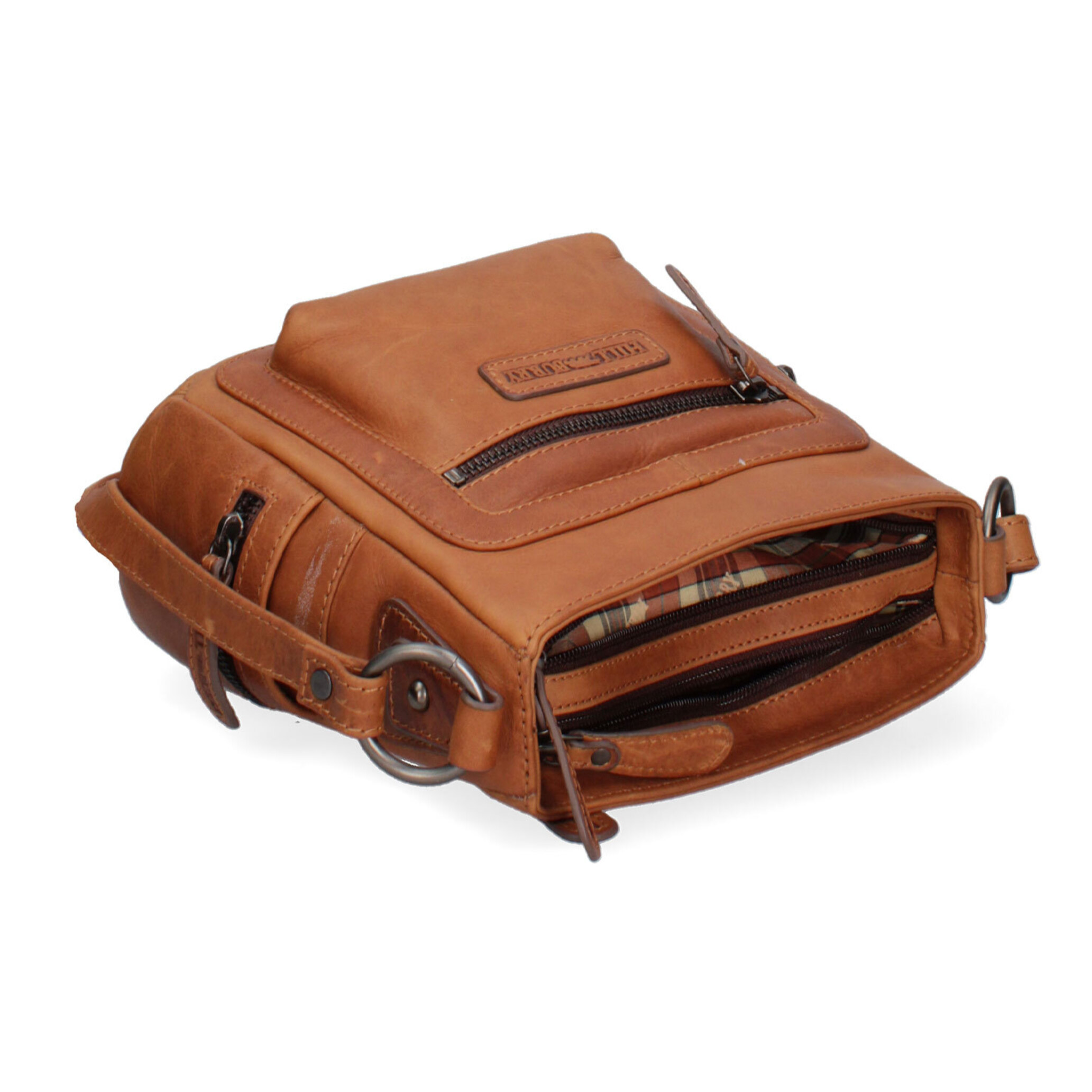 Borsa a tracolla  da uomo In Vera pelle Made in Italy 23x21x10 cm