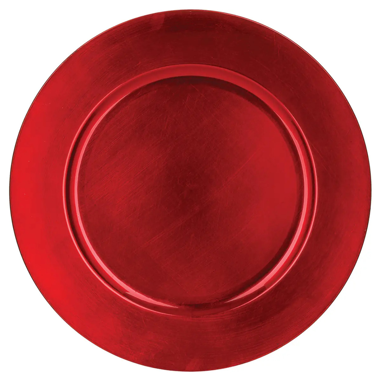 Assiette de présentation "Colorama de Noël" D33cm rouge