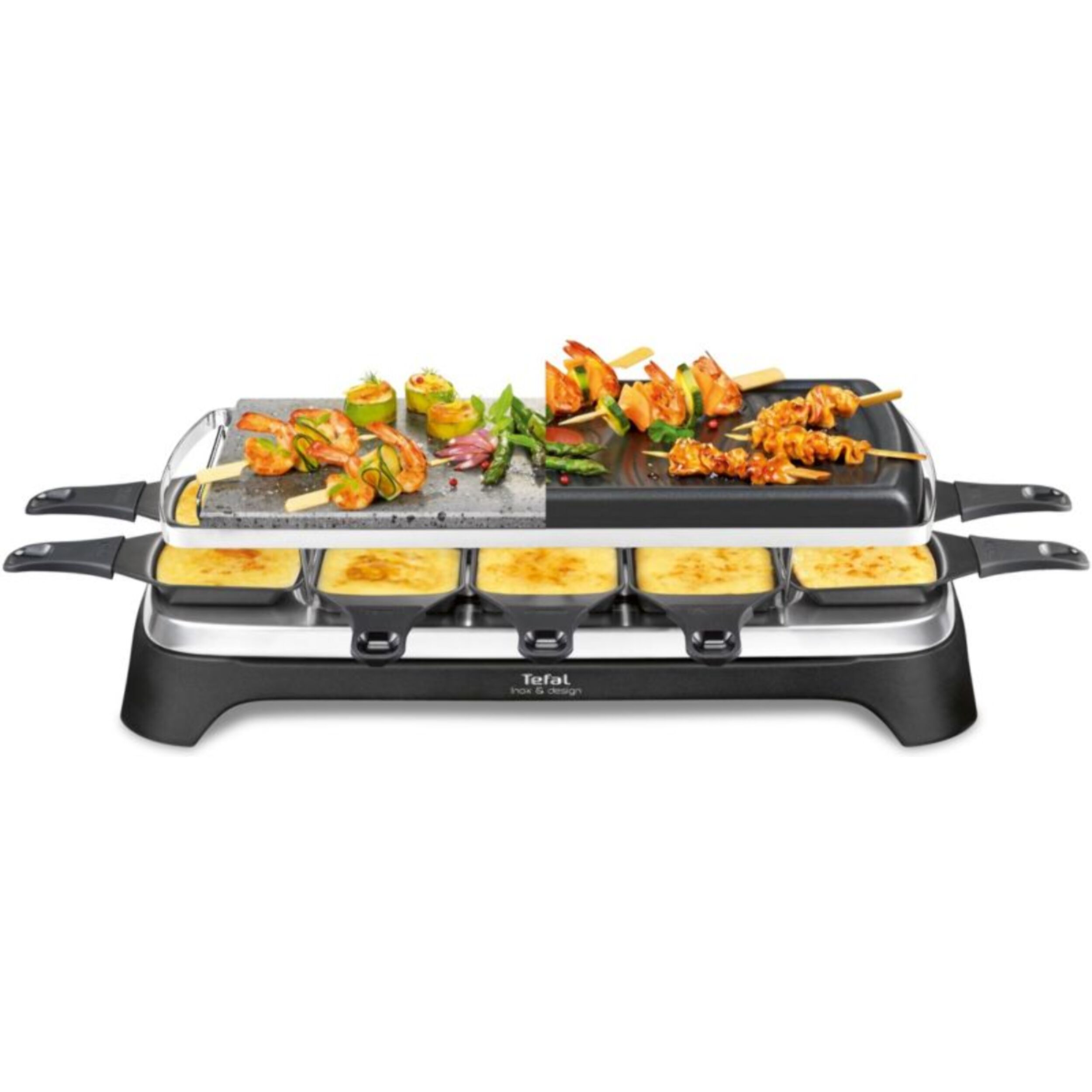 Raclette TEFAL RE45A812 Pierrade 3 en 1