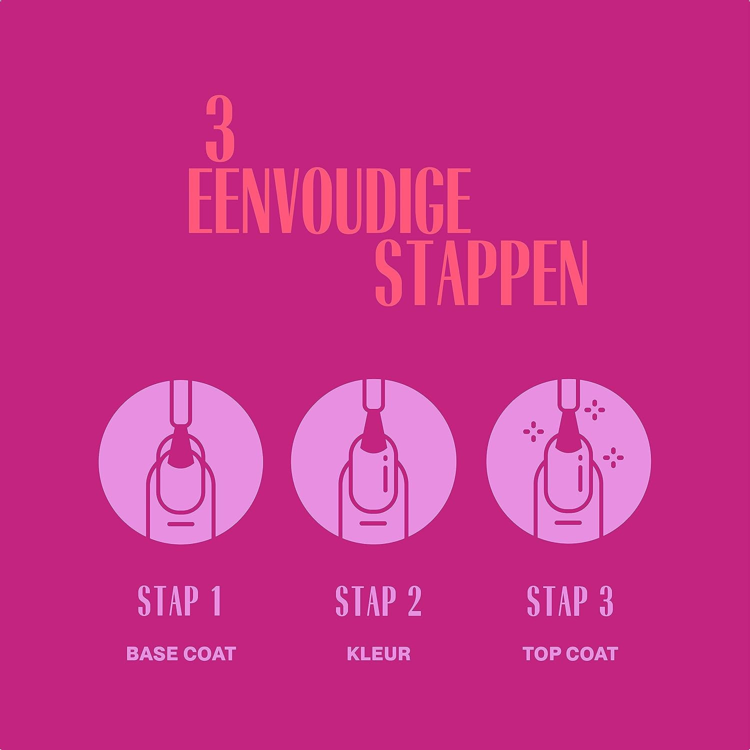 Set vernis semi-permanent - 4 couleurs - 4 x 15 ml