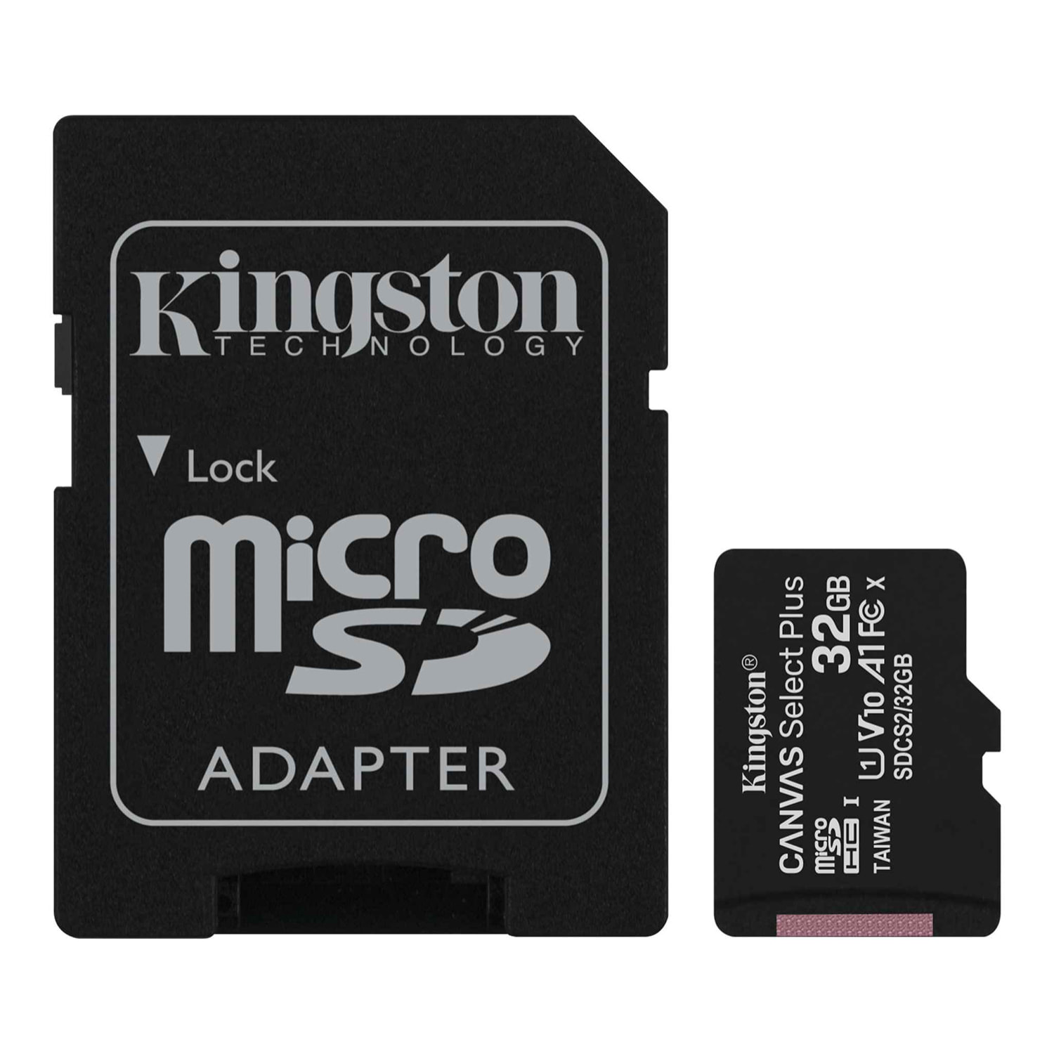 Micro SD HC Kingston Canvas Select Plus 32GB e Adattatore a SD