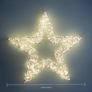 Stella natalizia - Pezzi 1 - 58xH58x10cm - Bianchi Dino SpA