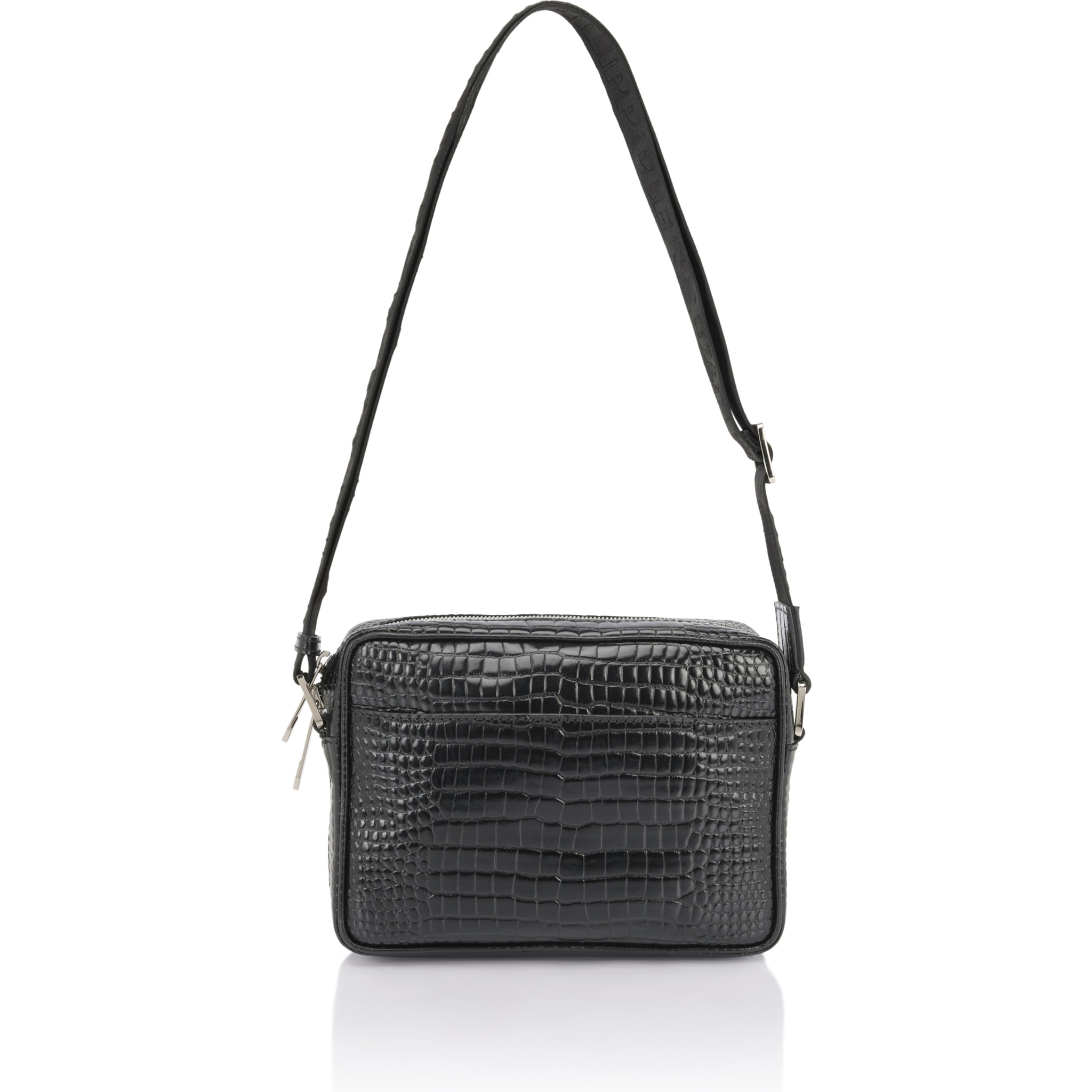 PHILIPP PLEIN Leather Laptop Bag Cocco