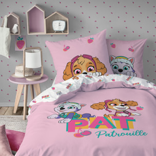 Parure de lit imprimée 100% coton, PAT PATROUILLE FRUITY